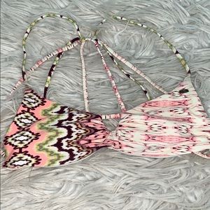 multi colored bikini top!!